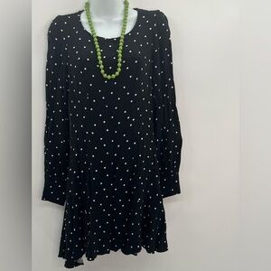 BAR III Ladies Black & White Polka Dot Dress – Size 2